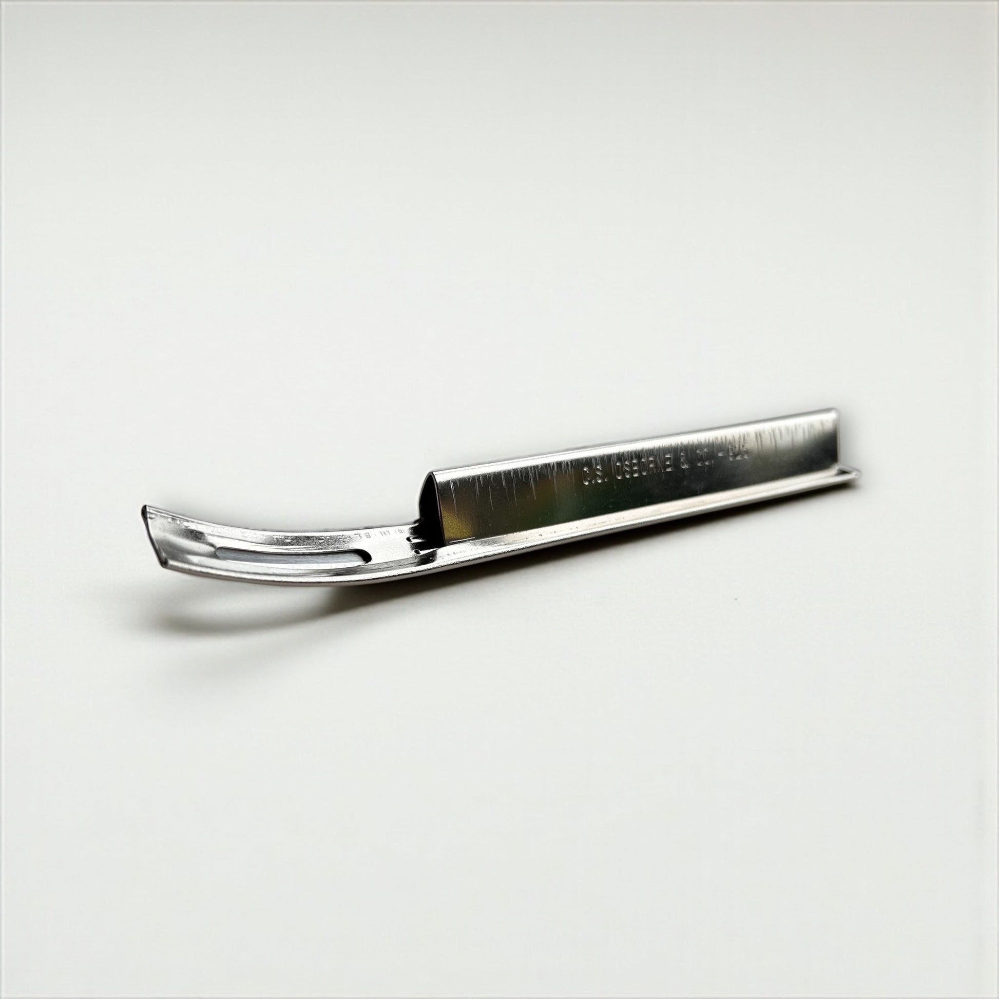 CS Osborne leather skiver tool in stainless steel