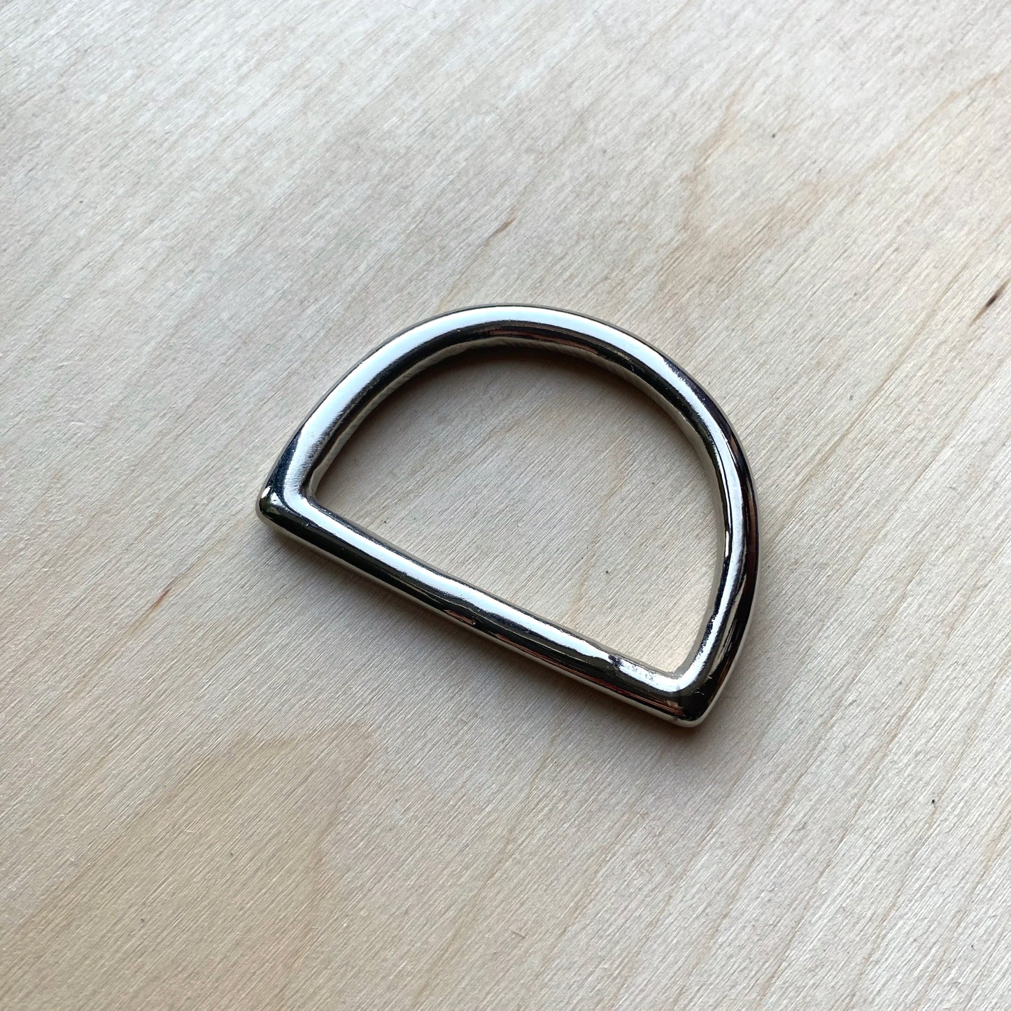 Silver D Rings, Nickel Plated (Various Sizes)