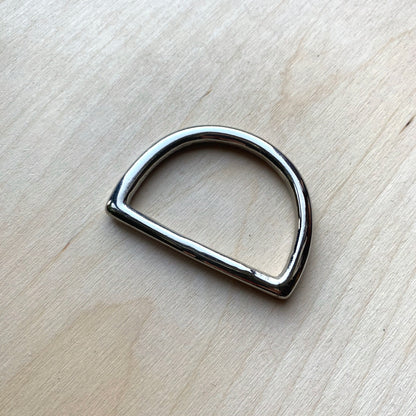 Silver D Rings, Nickel Plated (Various Sizes)