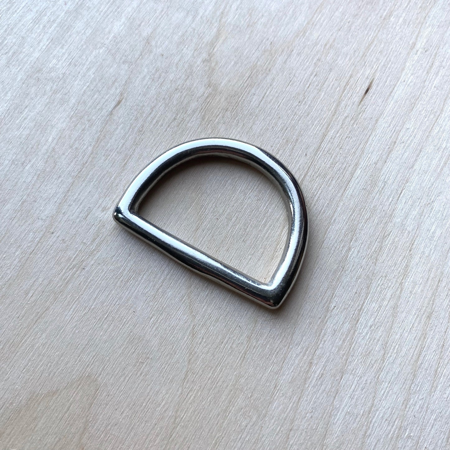 Silver D Rings, Nickel Plated (Various Sizes)