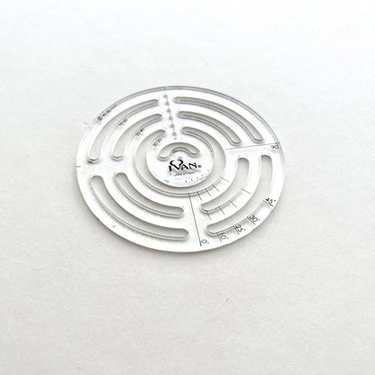Leather Corner Radius Template Circular (Acrylic)