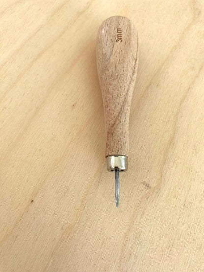 Diamond Leather Stitching Awl (Small Blade) - British Leather Supplies