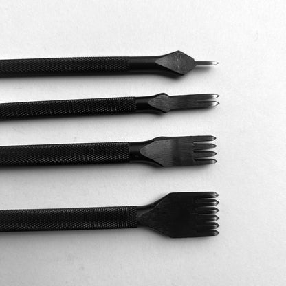 Economy Leather Stitching Punch Set, Diamond Style 3 mm