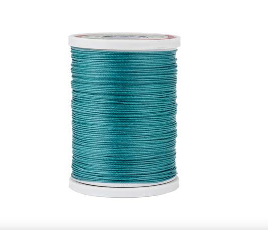 Cotton Linen Thread for Leatherwork - Emerald, 0.55 mm