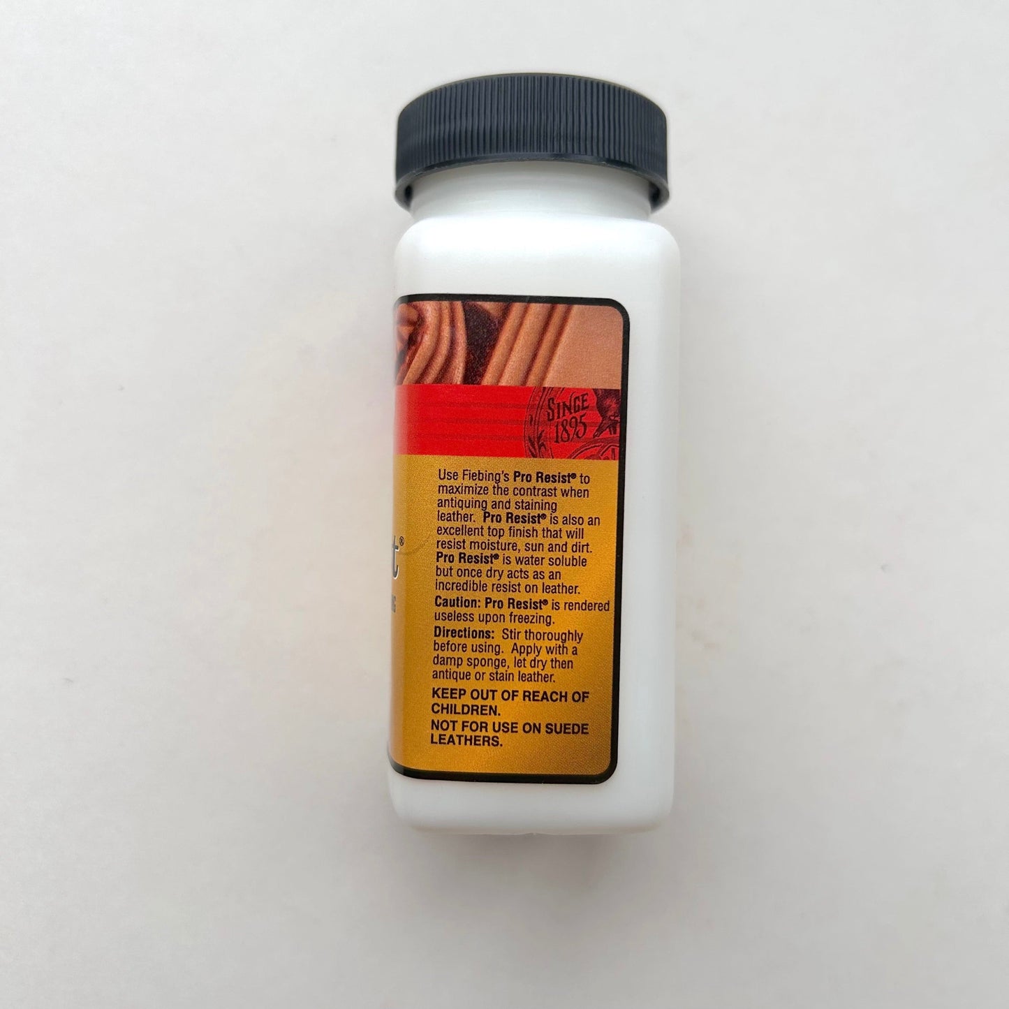 Bottle of Fiebing's Pro Resist on a white background