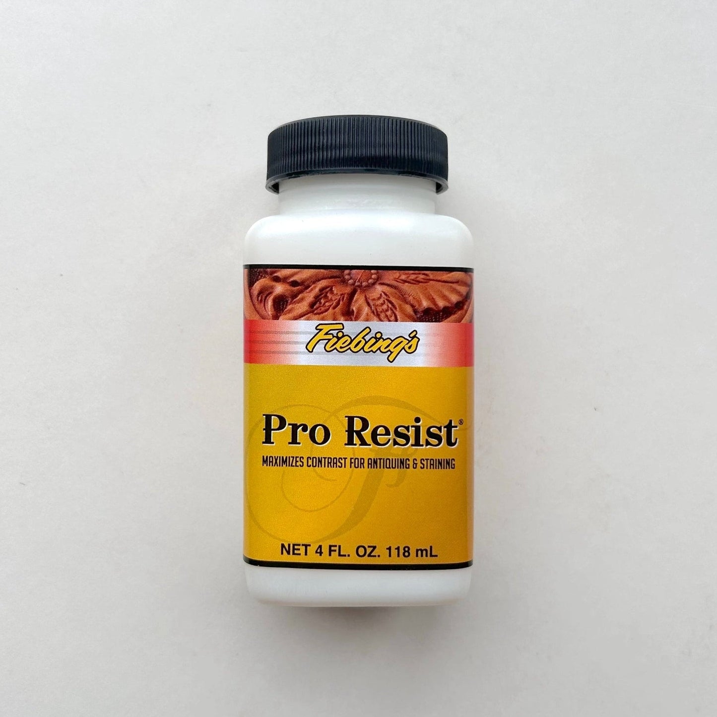 Bottle of Fiebing's Pro Resist on a white background