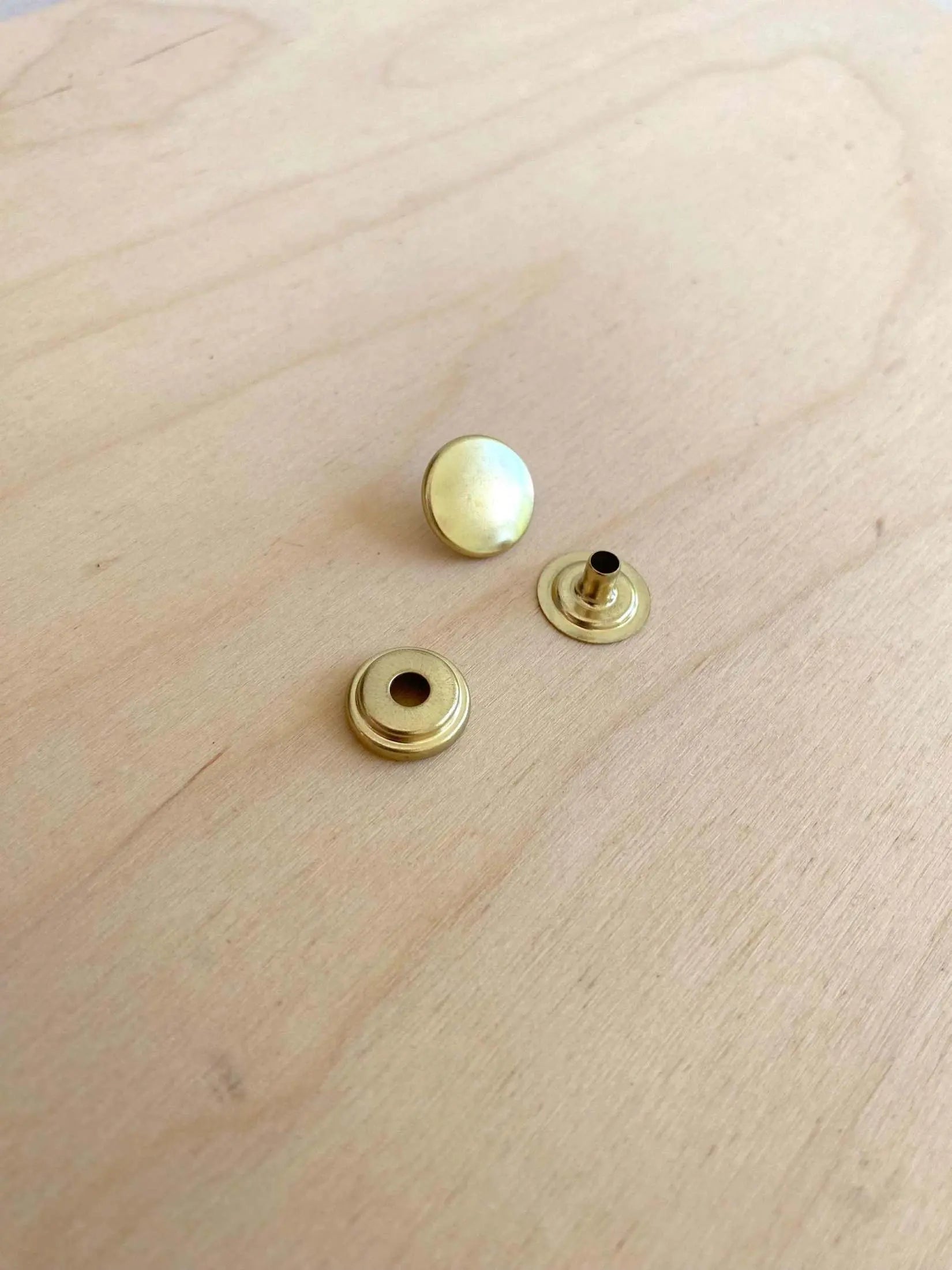 Large Popper Large Gold Solid Brass Poppers UK – British Leather Supplies