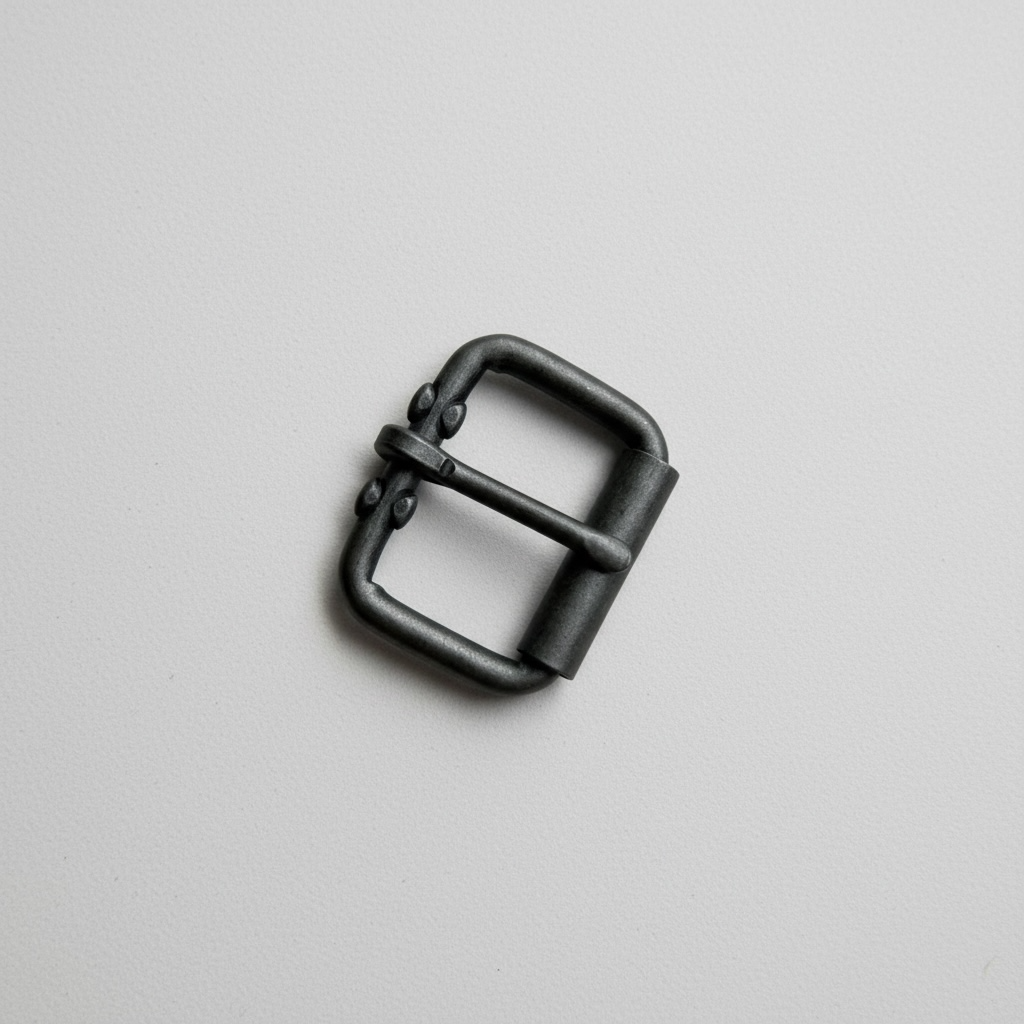 Gun Metal Roller Buckle 1.25 Inch - Frame and Pin Style 2