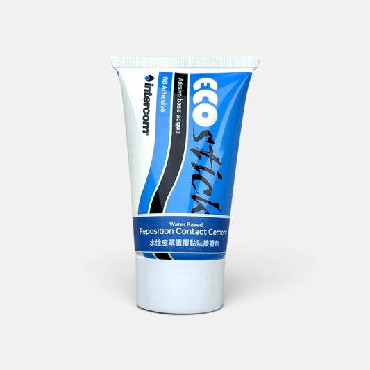 Tube of Ecostick contact cement on a white background