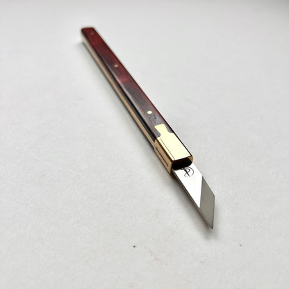Kemovancraft Leather Cutting & Carving Knife – Cocobolo Handle & Detachable Blade