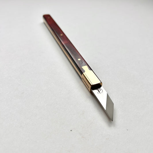 Kemovancraft Leather Cutting & Carving Knife – Cocobolo Handle & Detachable Blade