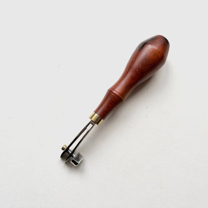 Kemovancraft leather edge creaser tool with solid wood handle