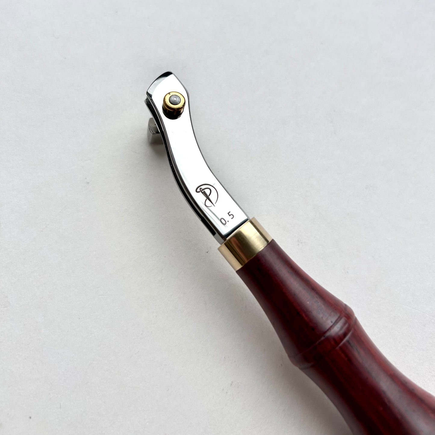 Kemovancraft Adjustable Leather Edge Creaser | Cocobolo Handle