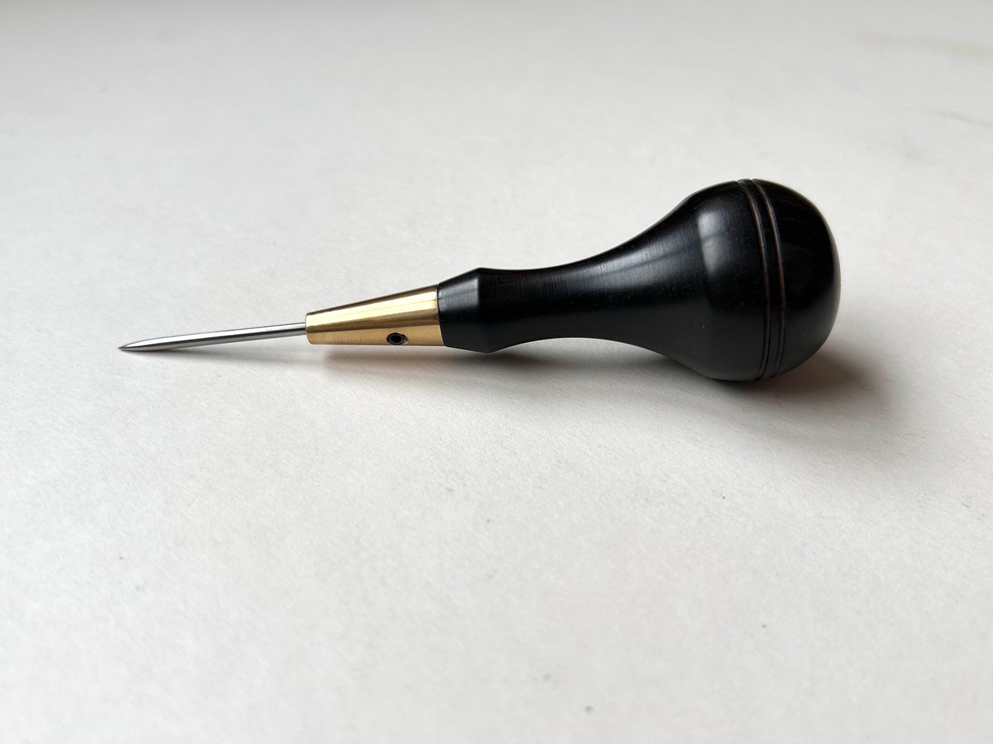 Kemovancraft Scratch Awl – Detachable Blade & Ebony Handle