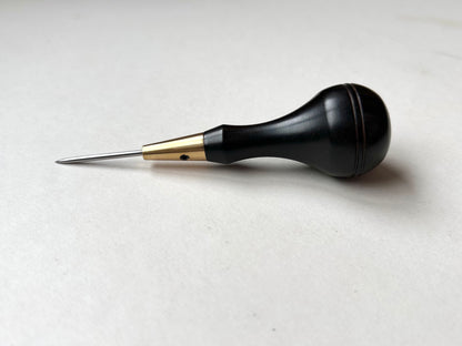 Kemovancraft Scratch Awl – Detachable Blade & Ebony Handle