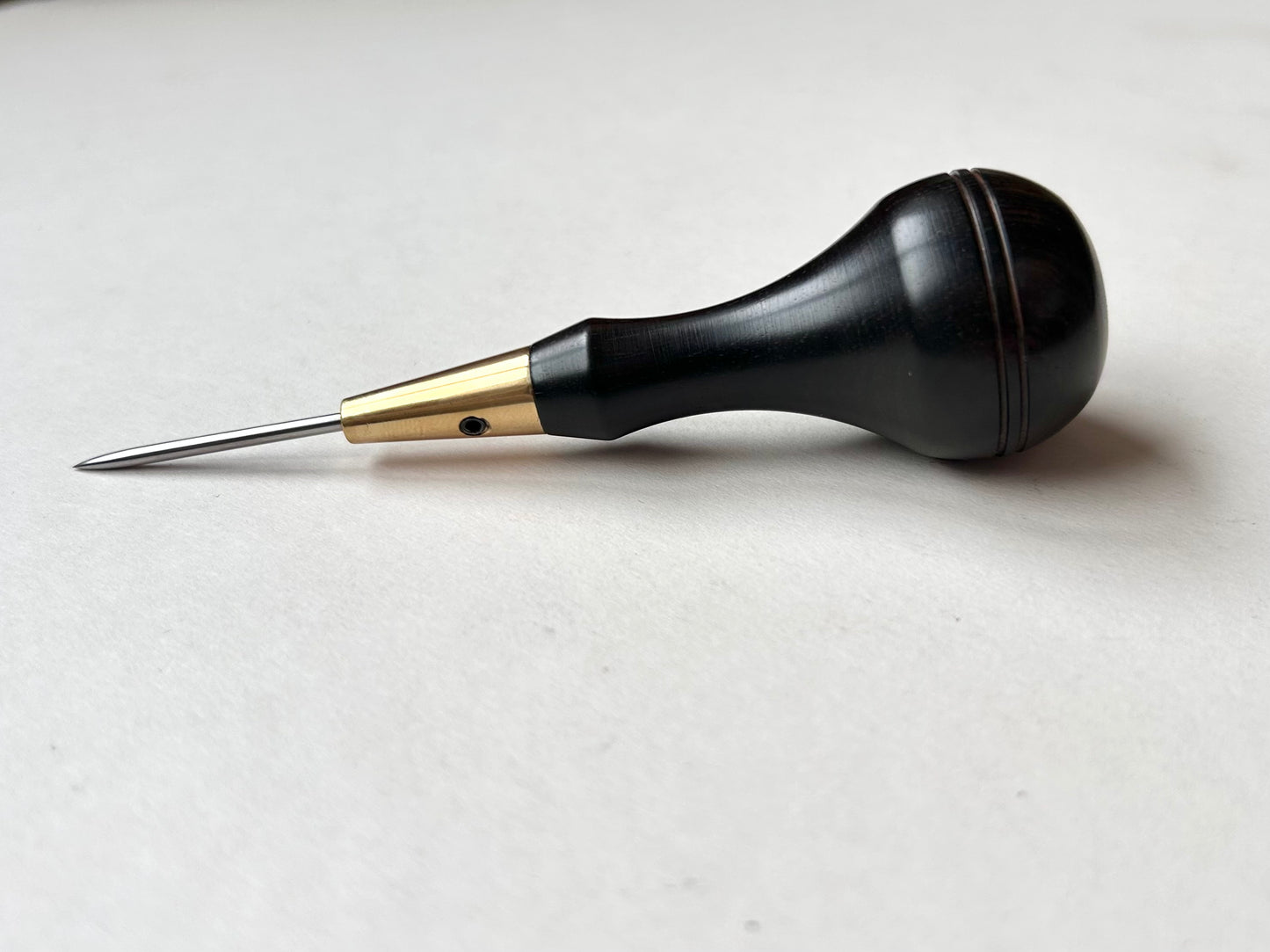Kemovancraft Scratch Awl – Detachable Blade & Ebony Handle