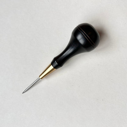 Kemovancraft Scratch Awl – Detachable Blade & Ebony Handle