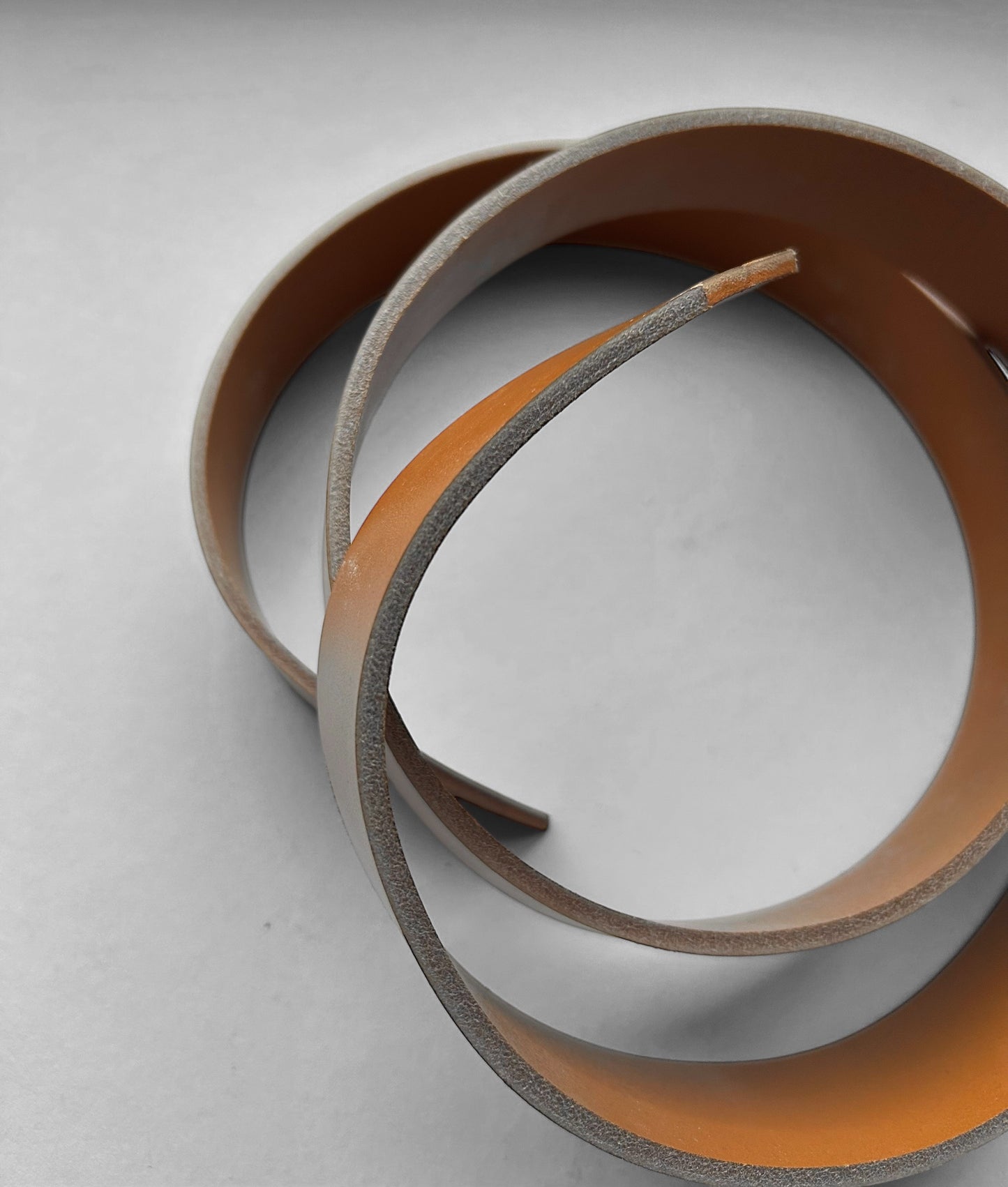 Veg Tan Bridle Butt Leather Belt Blanks - London Tan