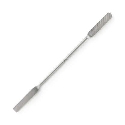 Stainless Steel Leather Edge Paddle for applying leather edge finishes and dressings. 
