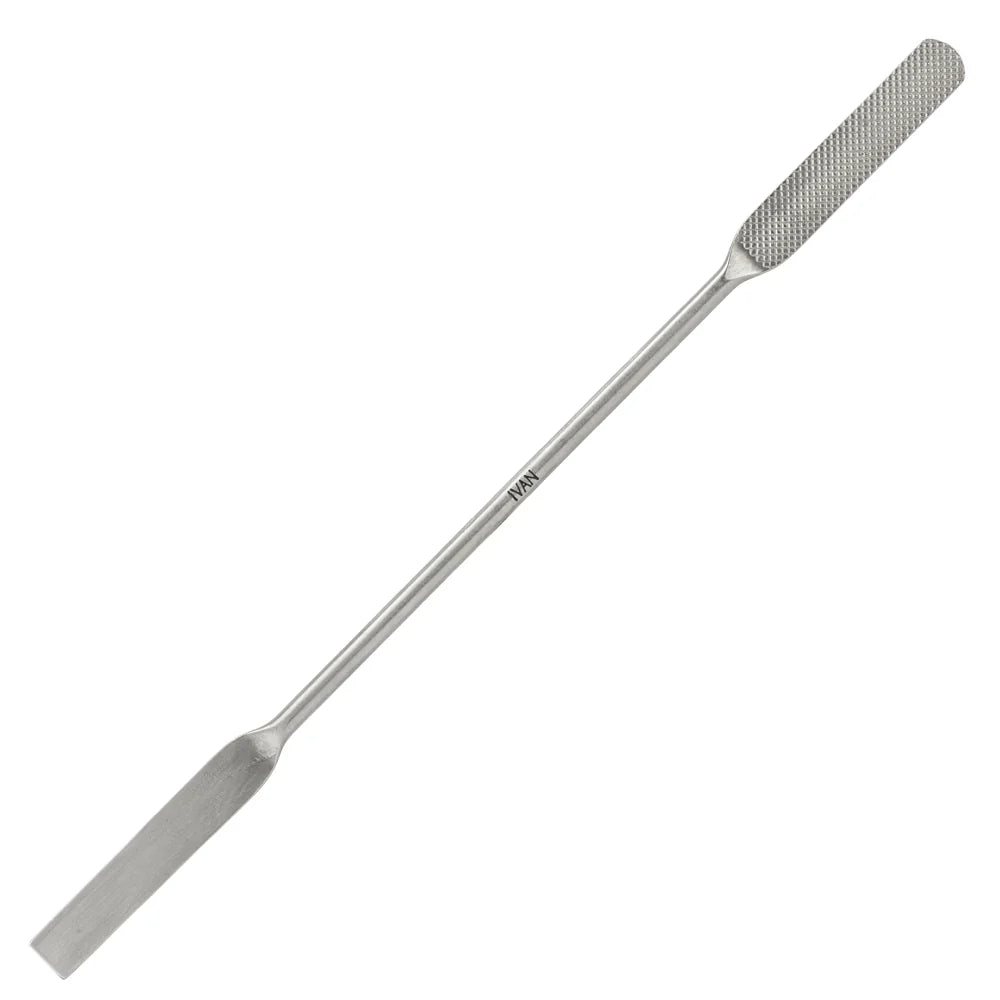 Stainless Steel Leather Edge Paddle for applying leather edge finishes and dressings. 