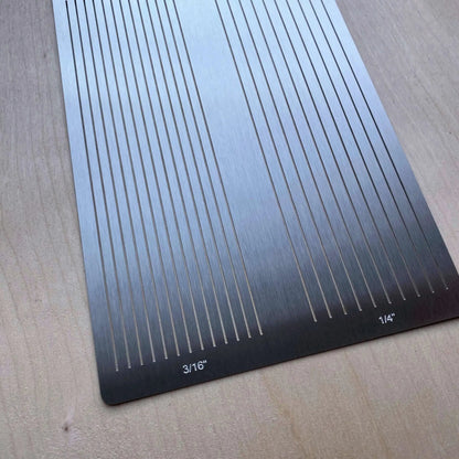 Leather Fringe Cutting Template - British Leather Supplies