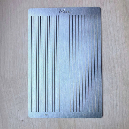 Leather Fringe Cutting Template - British Leather Supplies