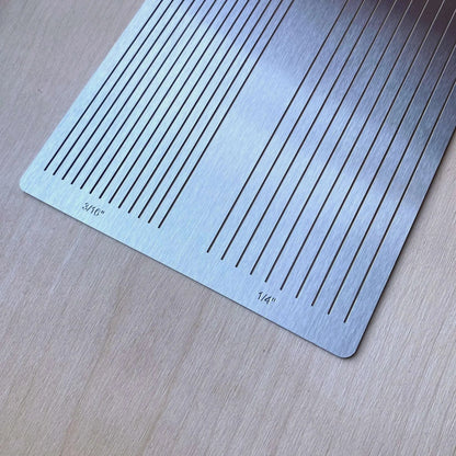Leather Fringe Cutting Template - British Leather Supplies