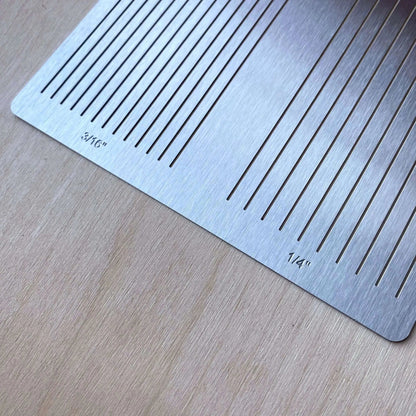 Leather Fringe Cutting Template - British Leather Supplies