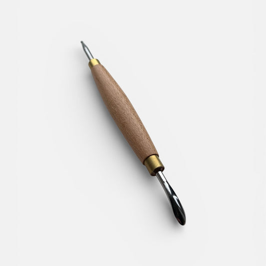 Leather Modelling Tool Spoon and Stylus