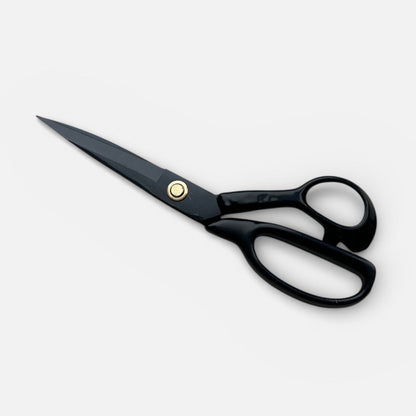 Black leather scissors 10 inch
