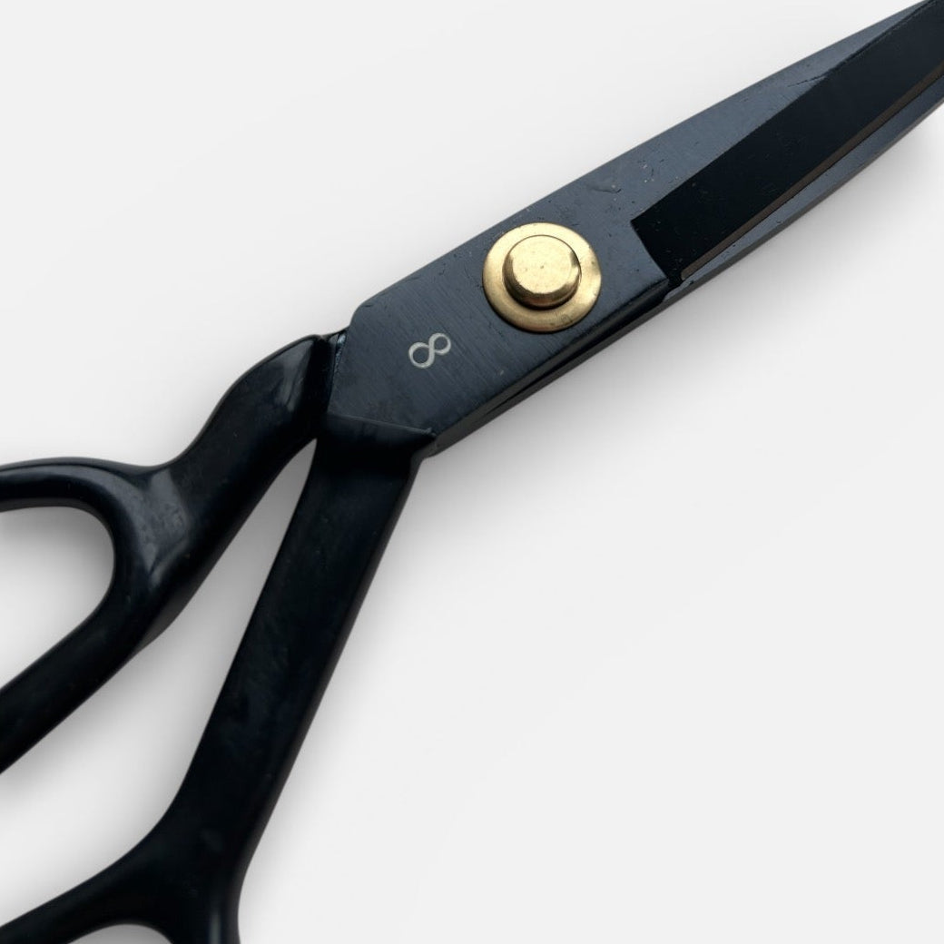 Heavy duty black leather scissors