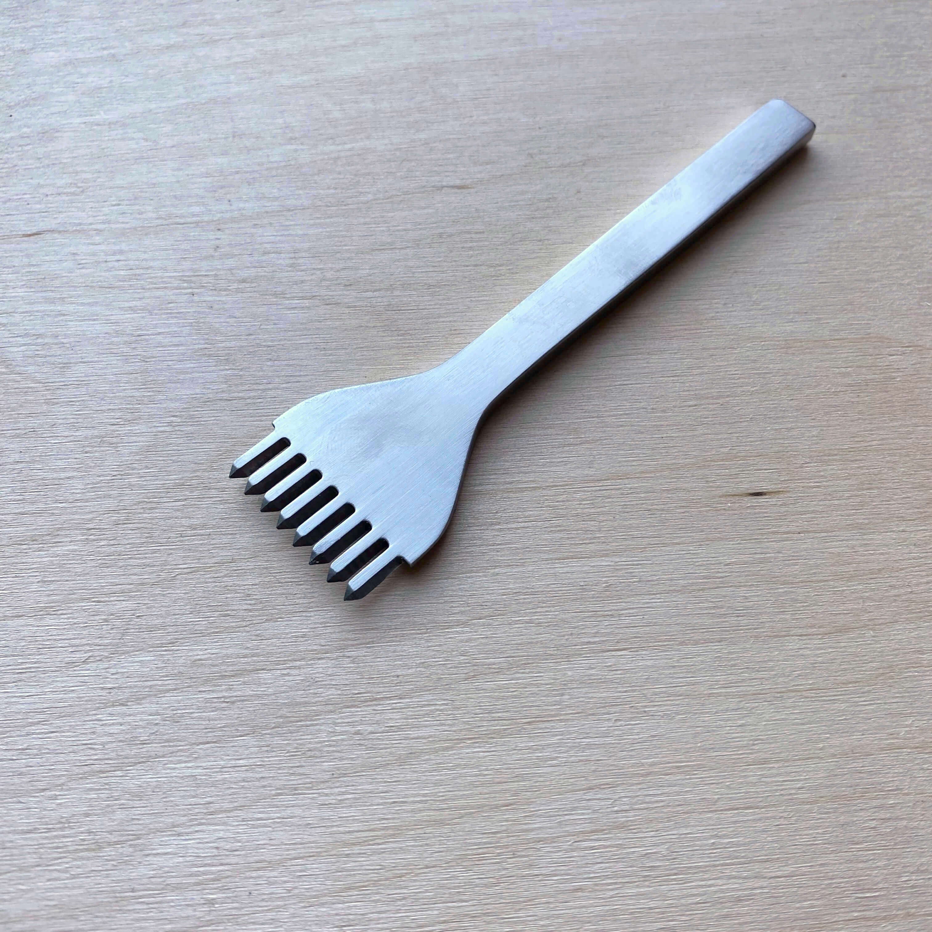 Stainless steel leather stitching punch by Ivan from British Leather Supplies