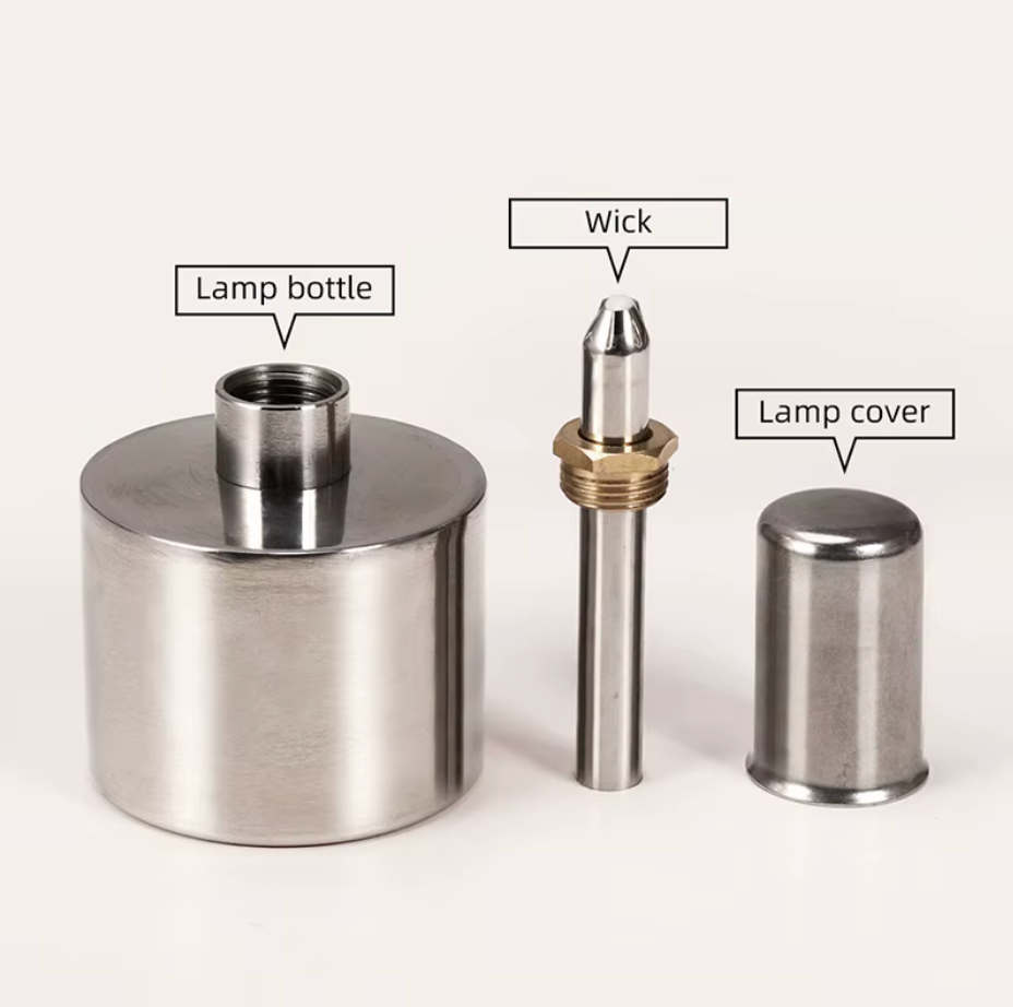 Leathercraft Alcohol Burner – Stainless Steel & Brass 200 ml Capacity