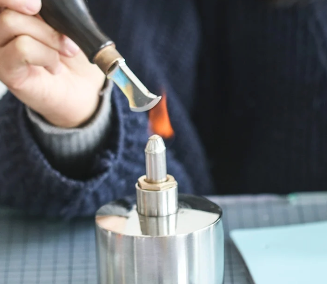 Leathercraft Alcohol Burner – Stainless Steel & Brass 200 ml Capacity