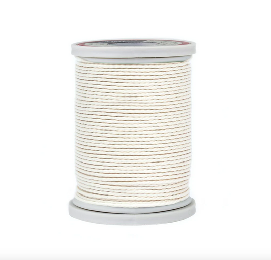 Cotton Linen Thread for Hand Stitching Leather - Natural, 0.85mm