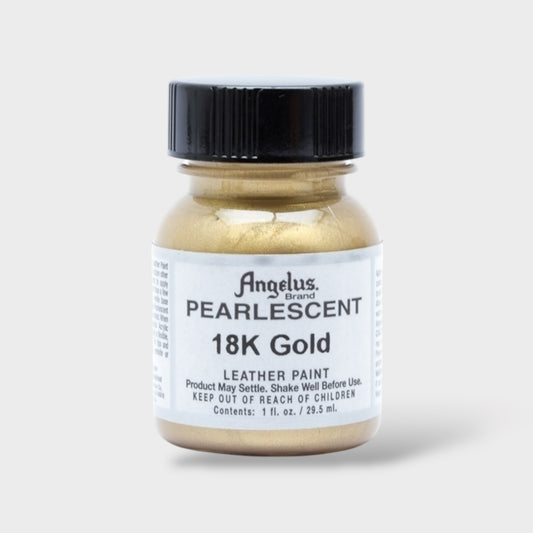 Angelus Pearlescent Acrylic Leather Paint - 18K Gold