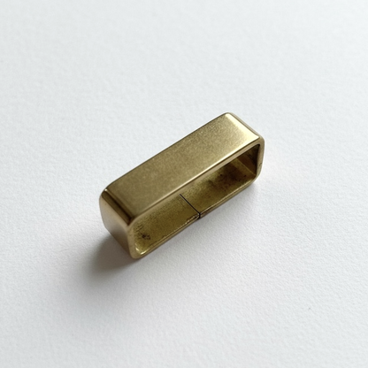 Solid brass belt loop keeper