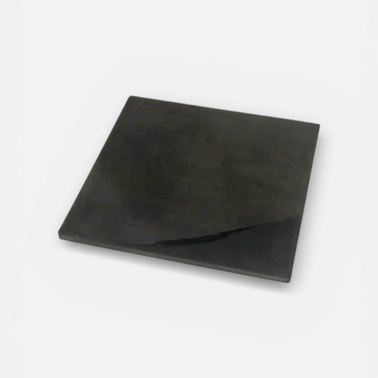 Black square poundo board for leathercraft on a white background