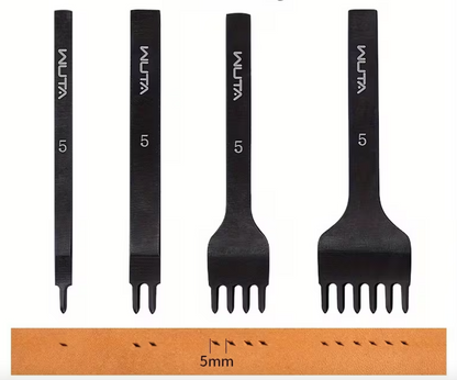 WUTA Leather Stitching Punch Set, Diamond Style 5 mm