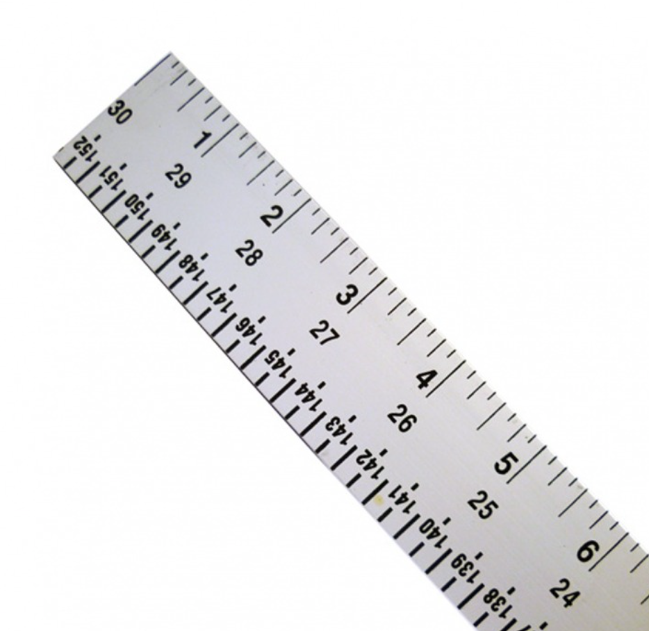 C.S. Osborne 54″ Aluminium Rule – Dual Marked | British Leather Supplies