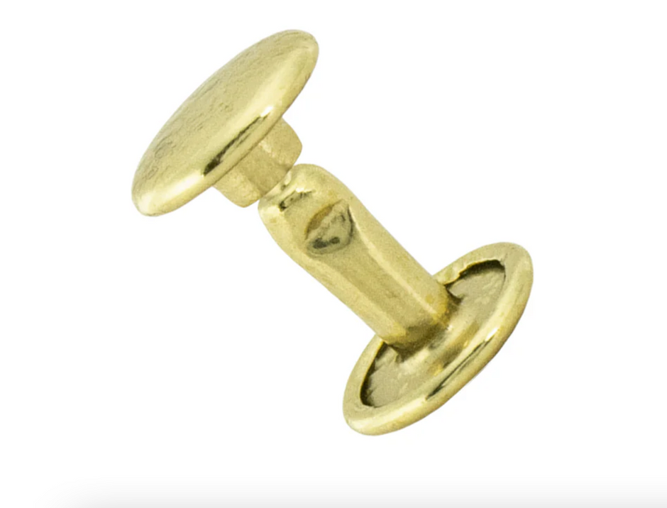 Leather Rivets in Solid Brass | British Leather Supplies
