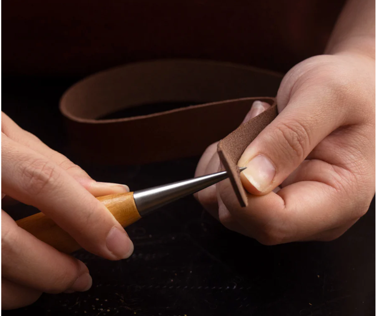 Stainless Steel Leather Burnishing Awl