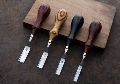 Kemovancraft French Wide Skiver – Ebony Handle | 6mm & 8mm