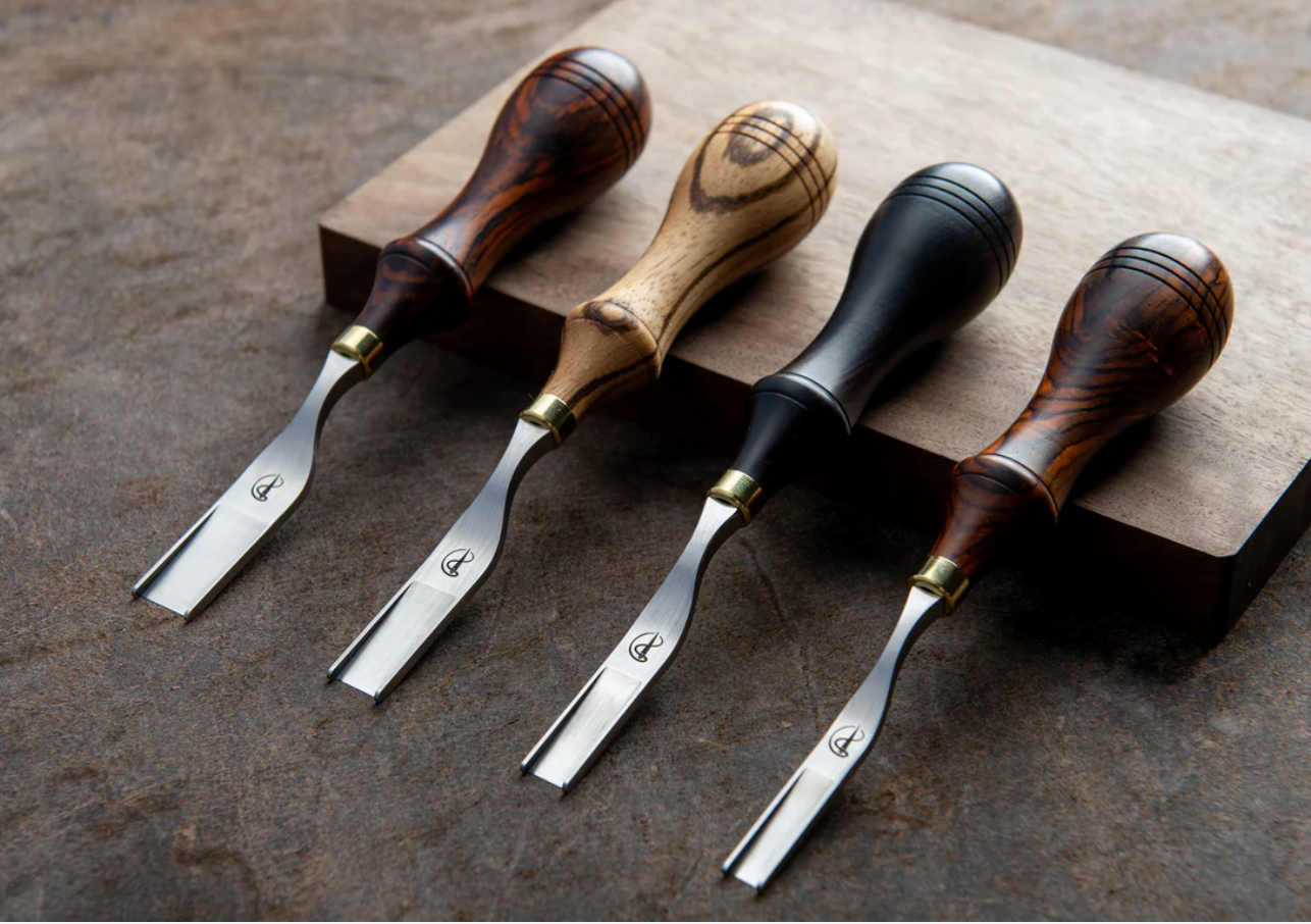 Kemovancraft French Wide Skiver – Ebony Handle | 6mm & 8mm
