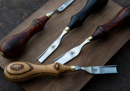 Kemovancraft French Wide Skiver – Ebony Handle | 6mm & 8mm
