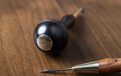 Kemovancraft Scratch Awl – Detachable Blade & Ebony Handle