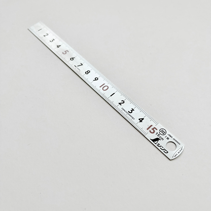 Shinwa Steel Ruler with Pick Up End - 15 cm, 30 cm or 60 cm