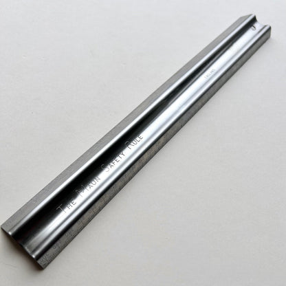 Stainless steel ruler by Maun England