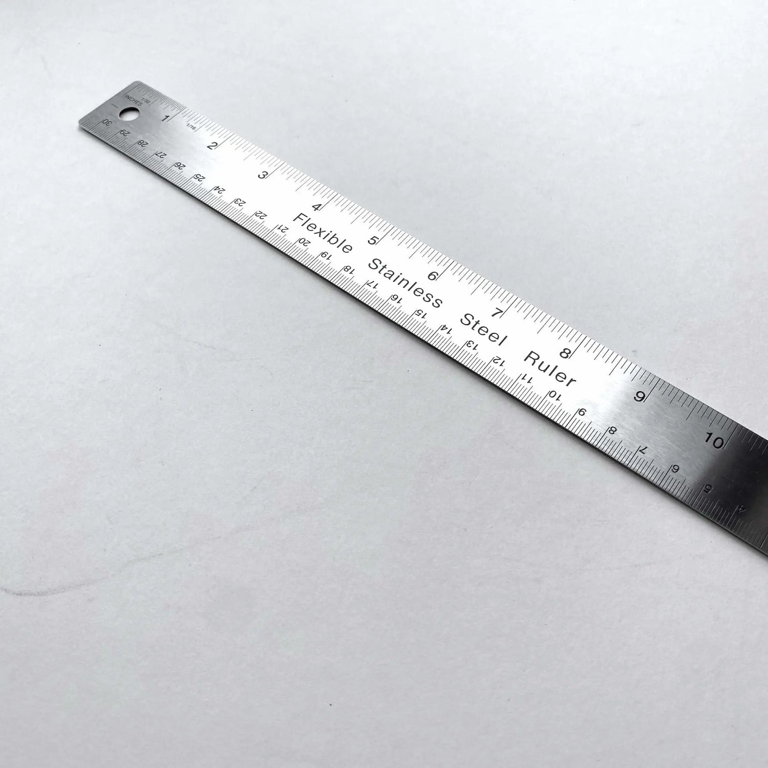 Stainless Steel Cork Backed Ruler - British Leather Supplies