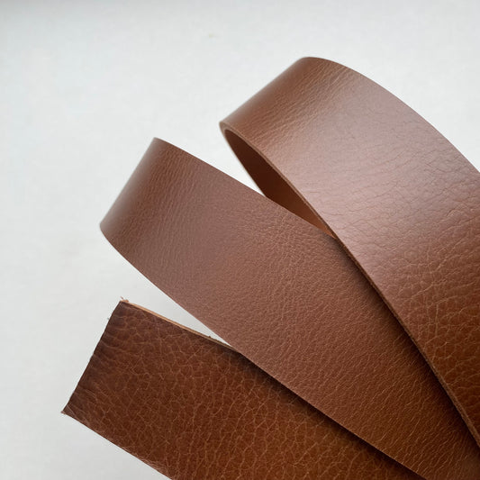 Full Grain Vegetable Tanned Pre-Cut Leather Belt Blanks